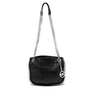 Michael Kors Black Leather Chelsea Shoulder Bag